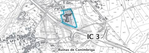 Terreno para construção, com quase 16.000m2 no IC 3 junto à entrada das Ruínas de Conimbriga