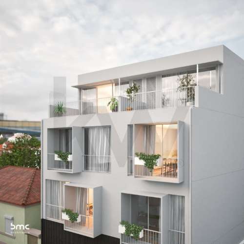 🏡T2 novo, com Terraço e garagem, no centro de Leça da Palmeira 🏖️