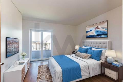 Apartamento T2 Penthouse com Terraço e Vistas Desafogadas