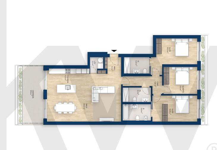 Novo T3.  Viver o Douro. Um privilégio reservado a poucos.