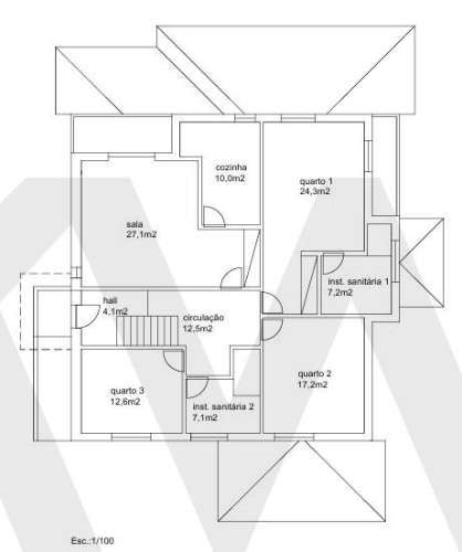 Moradia Multifamiliar T5, area reservada em Amarante