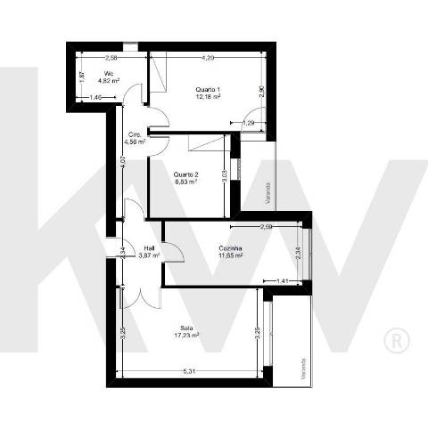 Apartamento T2 - Meadela - Viana do Castelo
