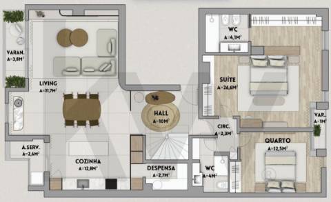 Apartamento T5 Duplex com 3 Suites, 3 varandas e garagem c/ 193 m², Porto
