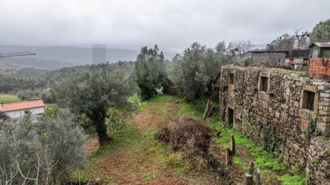 Ruínas com terreno em São Lourenço da Montaria, junto às cascatas do Rio Âncora