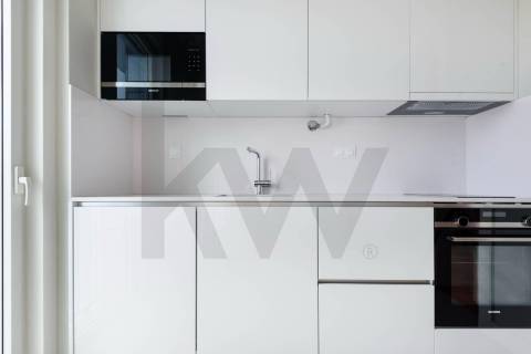 Apartamento T1 para arrendamento nos Jardins da Efanor com varanda e garagem box