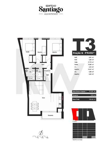 👉 Apartamento T3, c/ varanda e garagem, no Centro Histórico de Leça da Palmeira 🏡