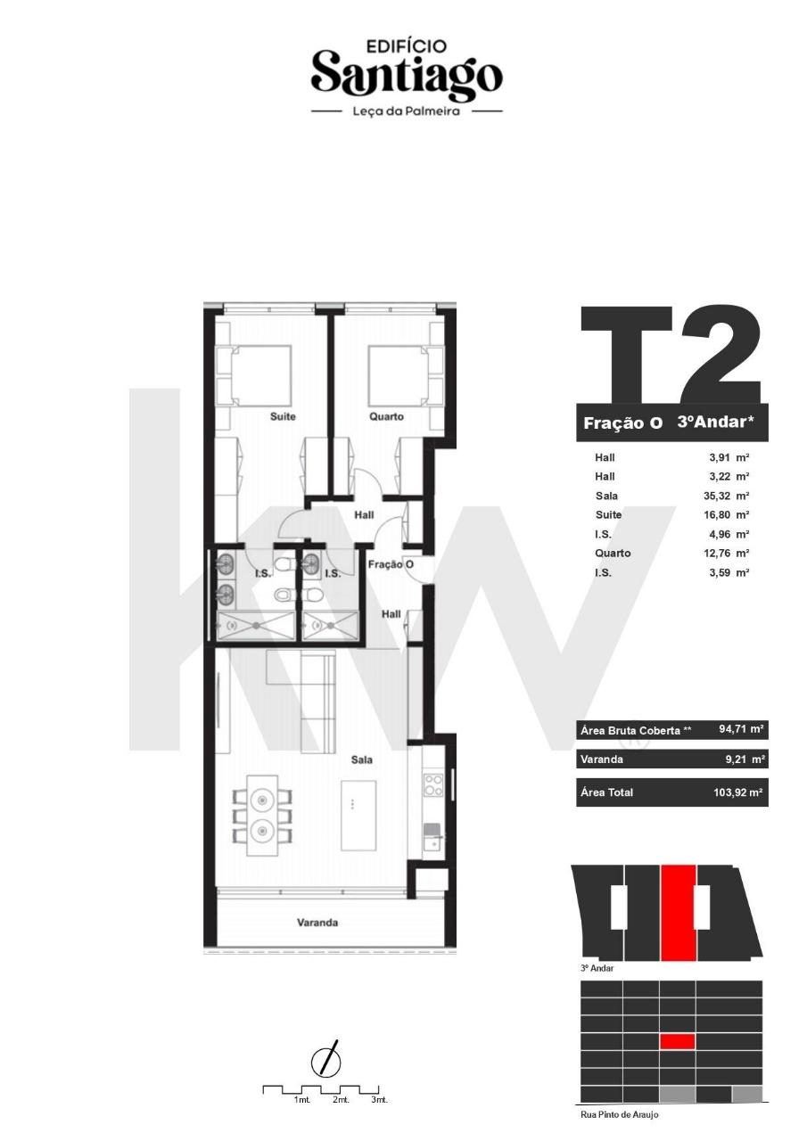 📍Apartamento T2, c/ varanda e garagem em Leça da Palmeira🏡