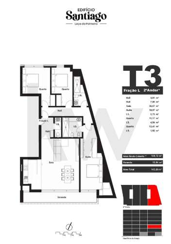 📍Apartamento T3, c/ Varanda e  2 lugares de garagem, no Centro Histórico de Leça da Palmeira🏡