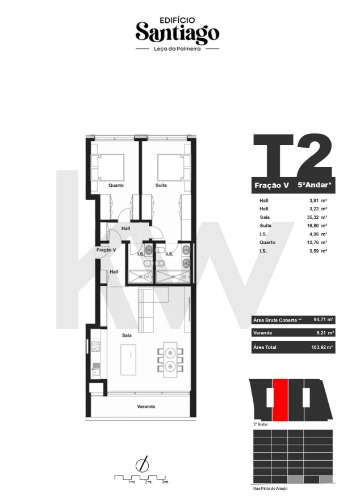 📍Apartamento T2, c/ varanda e garagem em Leça da Palmeira🏡