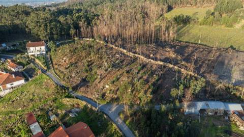 Terreno com 5.445 m² e PIP aprovado para construção de duas moradias na Facha, Ponte de Lima