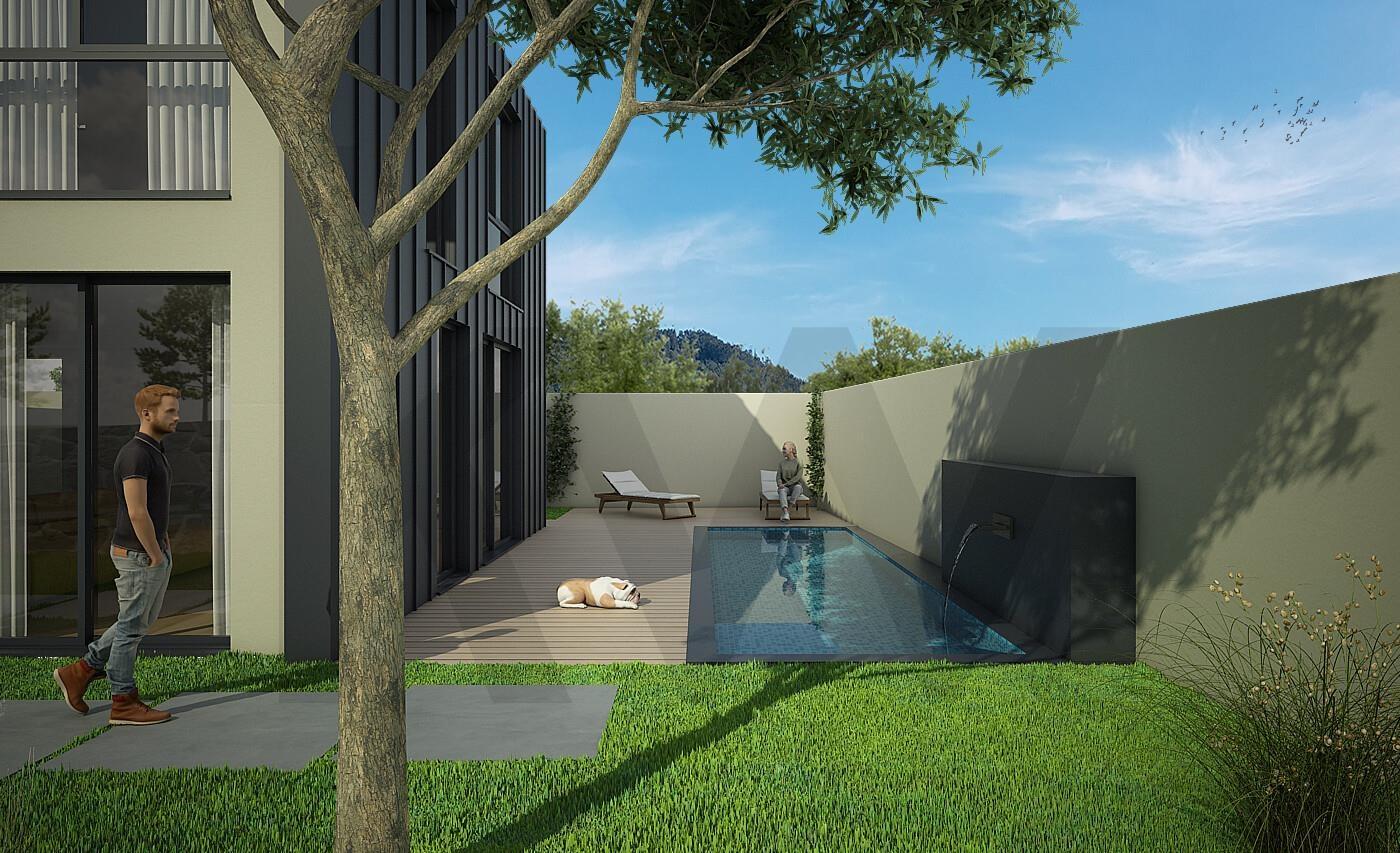Moradia T3 de Luxo com garagem e piscina em Santo Tirso