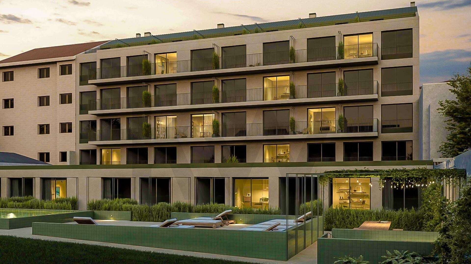 Apartamento T0 Design com Jardim e Piscina no Porto