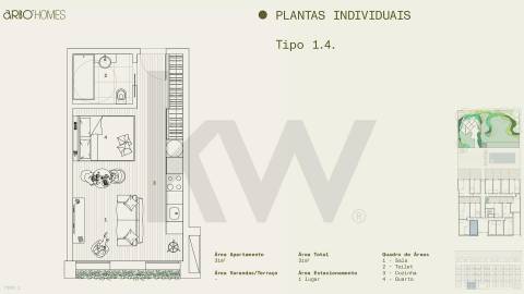 Apartamento T0 Design com Jardim e Piscina no Porto