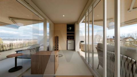 Moradia T3 em construção a 200m praia de Lavra – Arquitetura moderna e elevada eficiência energética