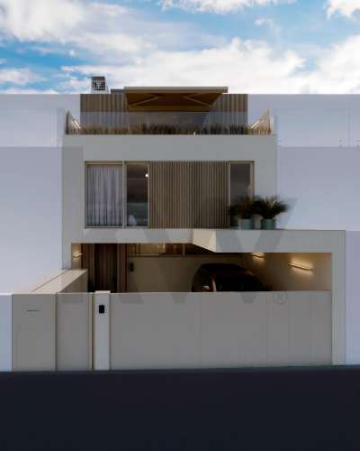 Moradia T3 em construção a 200m praia de Lavra – Arquitetura moderna e elevada eficiência energética