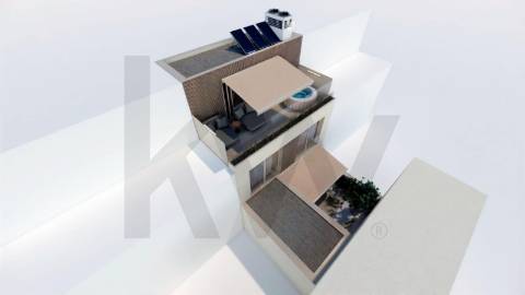 Moradia T3 em construção a 200m praia de Lavra – Arquitetura moderna e elevada eficiência energética