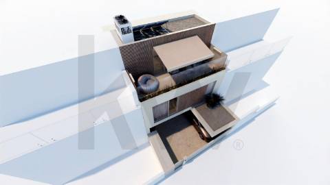 Moradia T3 em construção a 200m praia de Lavra – Arquitetura moderna e elevada eficiência energética