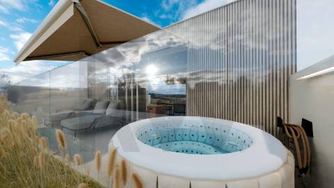 Moradia T3 em construção a 200m praia de Lavra – Arquitetura moderna e elevada eficiência energética