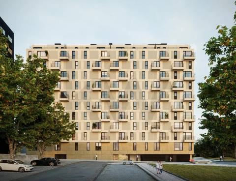 Leça, à Exponor: T3 Metrobus à Porta - Pronto antes do final do ano - 3 frentes e varanda