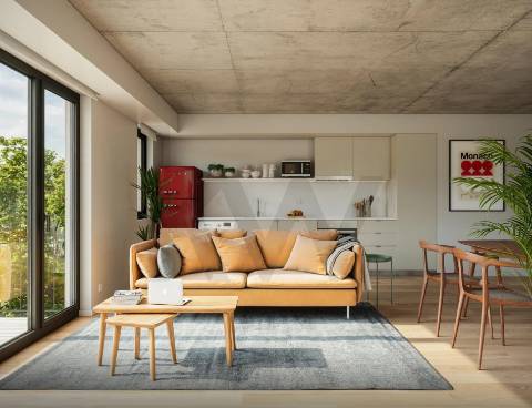 Leça, à Exponor: T3 Metrobus à Porta - Pronto antes do final do ano - 3 frentes e varanda