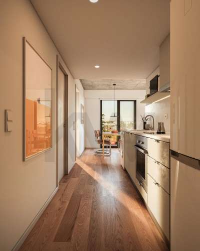 Leça, à Exponor: T3 Metrobus à Porta - Pronto antes do final do ano - 3 frentes e varanda