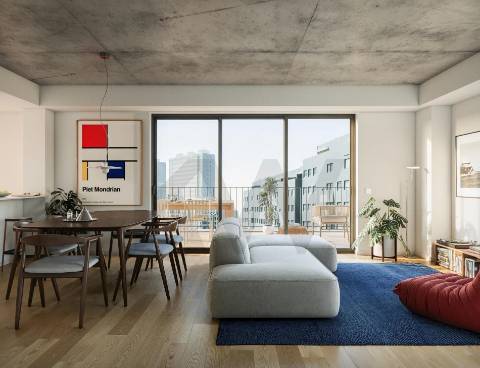 Leça, à Exponor: T3 Metrobus à Porta - Pronto antes do final do ano - 3 frentes e varanda