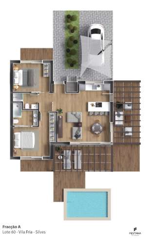 Moradia T2 com Piscina Privativa - Vista Golfe | Silves