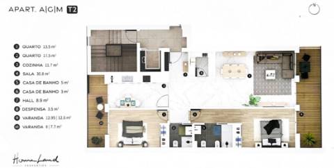 Apartamento T2 R/C (D)