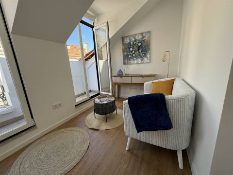 Apartamento T2 remodelado, vista rio, Santa Apolónia