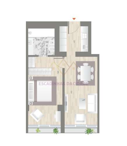 T1 em Empreendimento de luxo na Av. Infante Santo, Lisboa