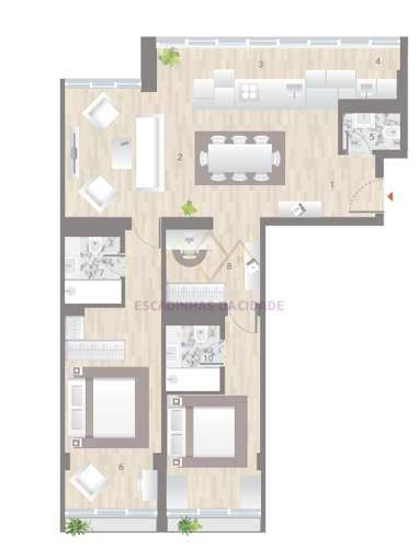 T2+1 em Empreendimento de luxo com piscina na Estrela