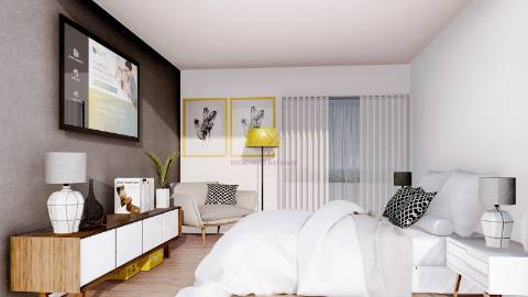 Elegância e Conforto em Carnaxide: T2 com Varandas, 2 Lugares de Garagem e Piscina