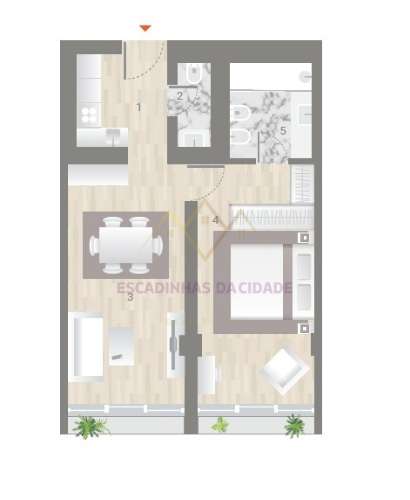 T1 em Empreendimento de luxo com Piscina