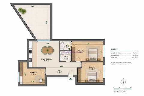T2+1 Remodelado com Terraço  em Alverca