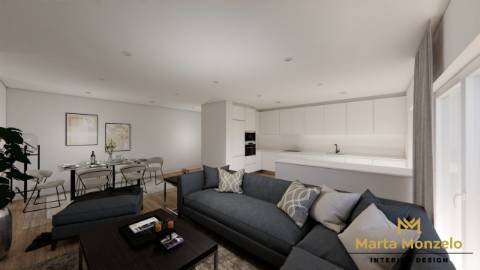 T3 centro Montijo com 2 parqueamentos e arrecadação