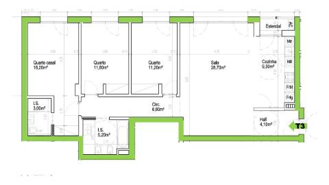 T3 centro Montijo com parqueamento e arrecadação
