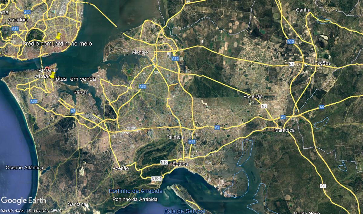 Terreno bem localizadojunto a Setubal