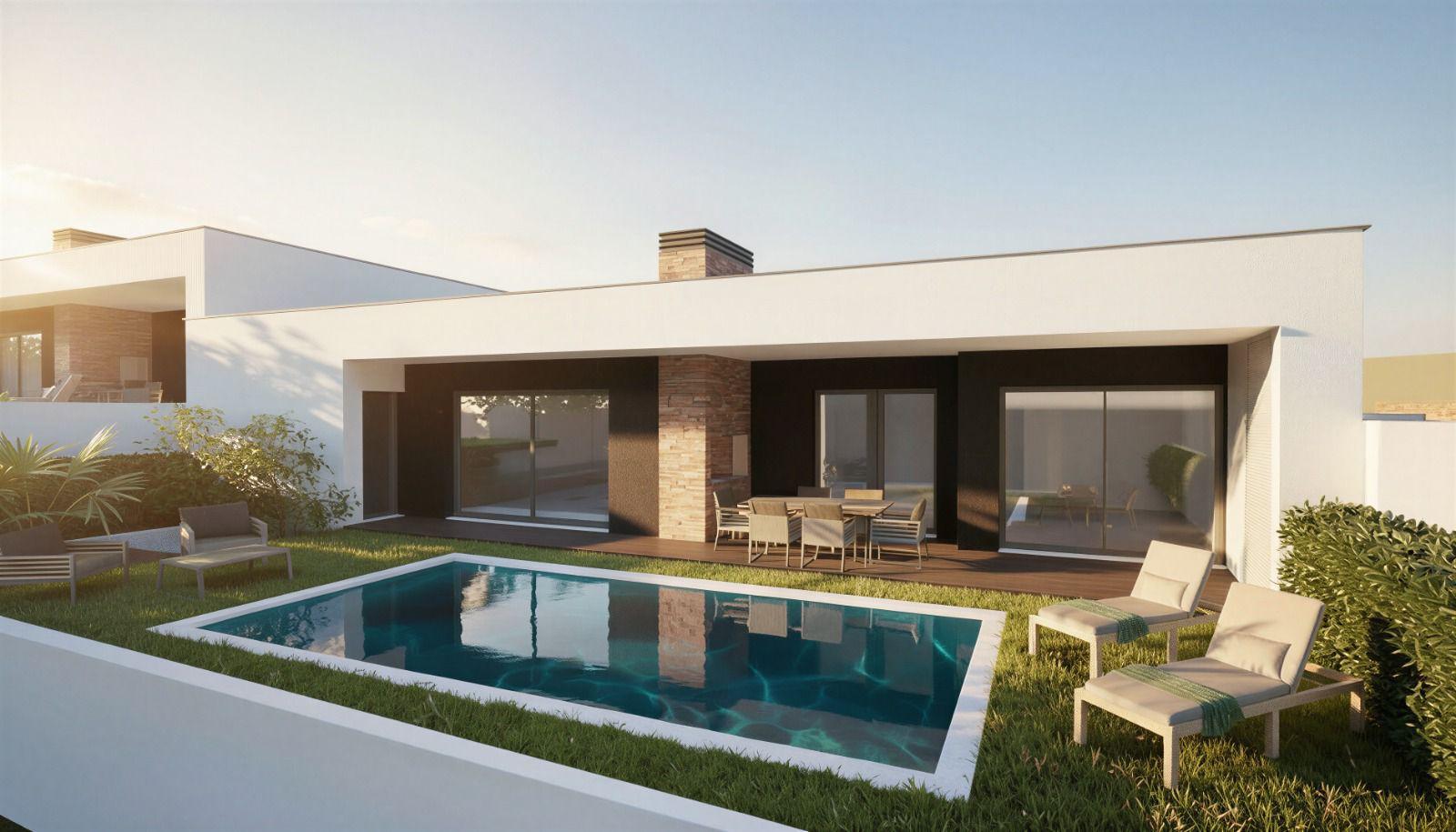 Moradia T3 Térrea de Luxo com Piscina (Fração E)