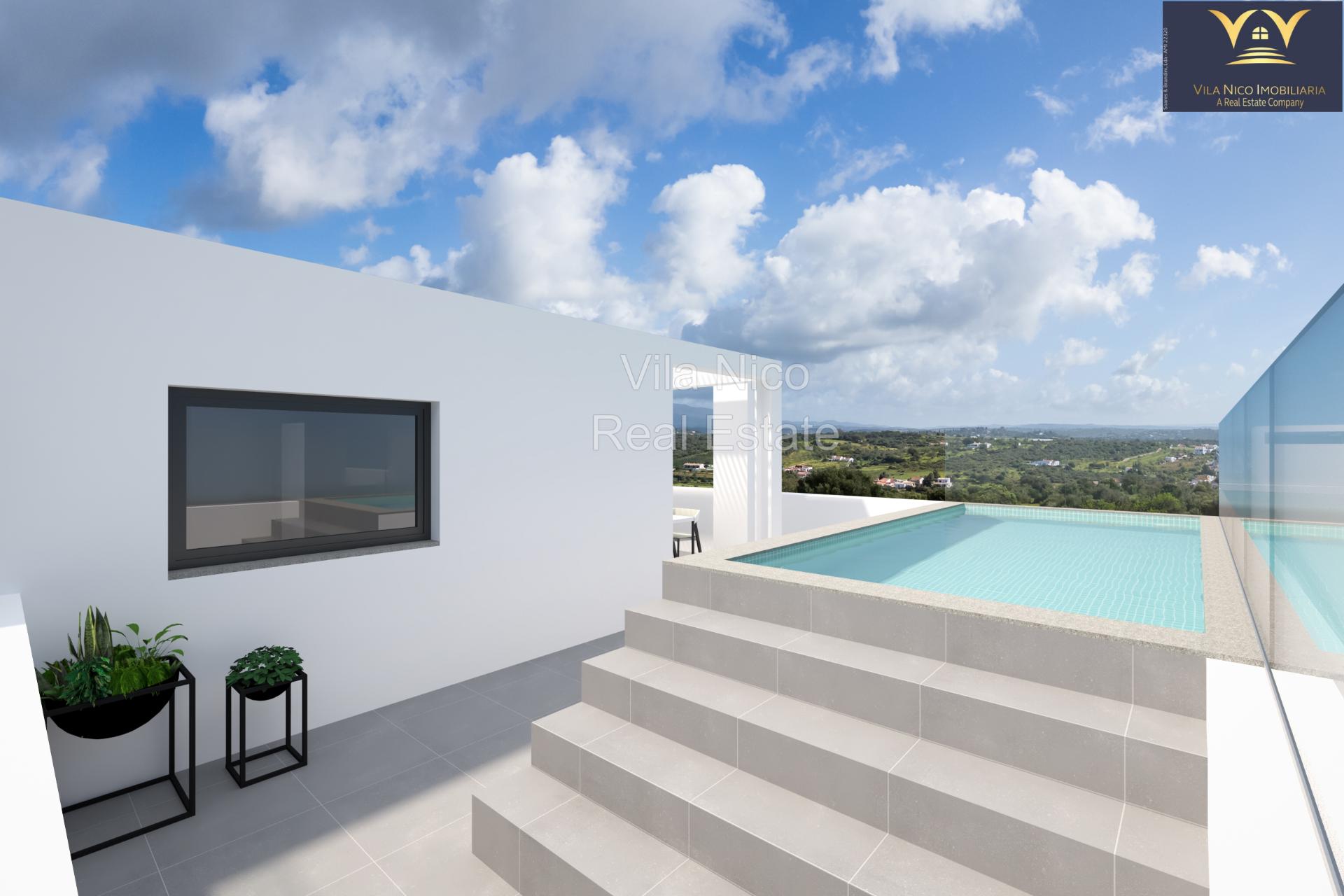 Penthouse com 3 quartos, piscina privativa no terraço e vistas do mar