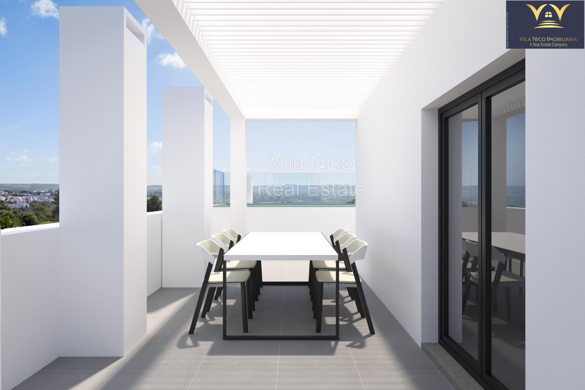 Penthouse com 3 quartos, piscina privativa no terraço e vistas do mar