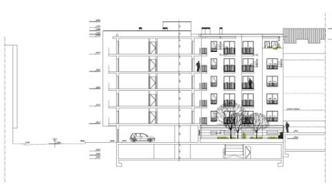 Terreno urbano para construção de um prédio habitacional