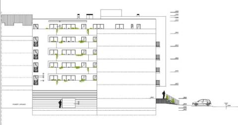 Terreno urbano para construção de um prédio habitacional