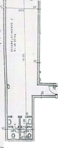 Loja com 3 divisões e arrecadação