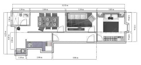 T1 + 1 totalmente remodelado em Campo de Ourique, Lisboa