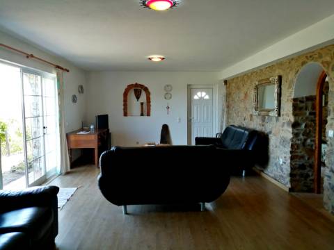 Agradável T2 com terraço, mobilado e equipado, paisagem deslumbrante, S. Marcos da Serra