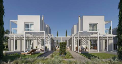 Elegante moradia T2+1 de 2 pisos e piscina privada , Golfe - em construção pronta em Abril 2026