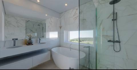 Elegante moradia T2+1 de 2 pisos e piscina privada , Golfe - em construção pronta em Abril 2026