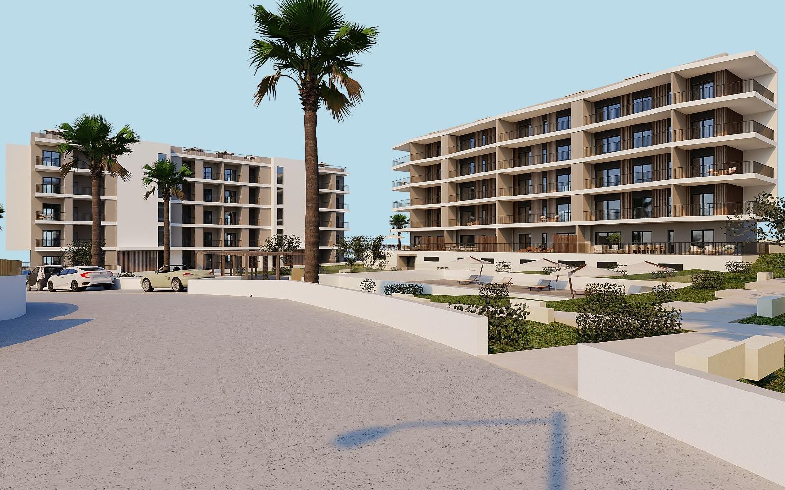 Apartamento T2 perto da praia em condomínio fechado em construção em Portimão