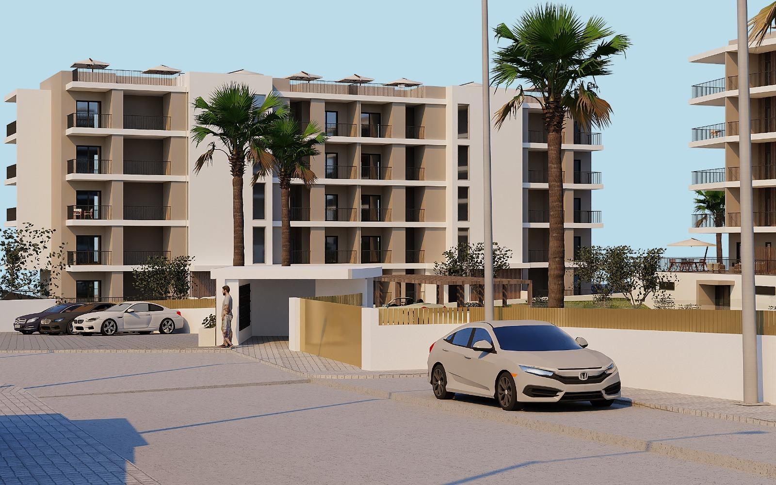 Apartamento T3 perto da praia em condomínio fechado em construção em Portimão