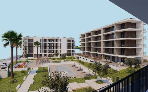 Apartamento T3 perto da praia em condomínio fechado em construção em Portimão